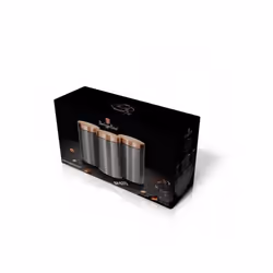 Berlinger Haus BH/6273 boîte de rangement pour cuisine Ensemble de service à thé + café + sucre Acier inoxydable