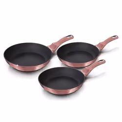 JEU DE 3 POELES 20/24 / 28CM BERLINGER HAUS BH-6170 I-ROSE