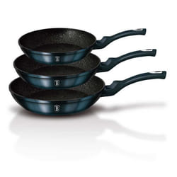 Casseroles - BERLINGER HAUS - AQUAMARINE BH-6177 - Lot de 3 pièces - Aluminium forgé - Revêtement granit