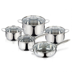 Ensemble de casseroles - BERLINGER HAUS - BH-6660 - Acier chrome-nickel - 5 pièces - Induction