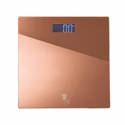 Berlinger Haus BH/9353, Pèse-personne électronique, 150 kg, Or rose, kg, Carré, Plastique, Verre trempé