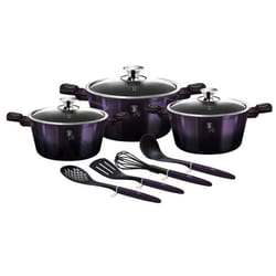BerlingerHaus Batterie de cuisine 10 pièces Collection Purple Eclipse - 5999108446078