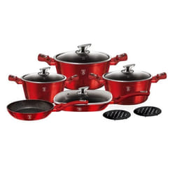 BerlingerHaus Batterie de cuisine 11 pièces Collection Metallic Line Burgundy - 5999108446085