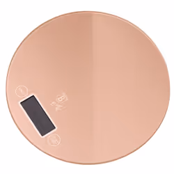 Balance de cuisine super plate BERLINGER HAUS. Pratique et esthétique aux couleurs de la ligne Rose Gold, réalisé en verre tr ...
