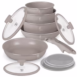 Ensemble de casseroles et poêles - BERLINGER HAUS - BH-8251 - 12 éléments - Aluminium - Revêtement titane