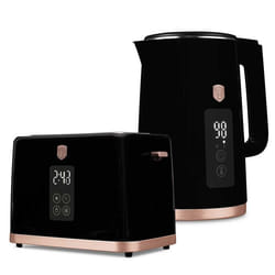 CZAJNIK ELEKTRYCZNY 17L + TOSTER CYFROWY BERLINGER HAUS BH-9540 BLACK ROSE