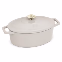 Poêle en fonte - BERLINGERHAUS - Sahara Collection - 30 cm - Émaillée - Couleur crème