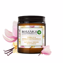Botanica Bougie Magnolia de l'Himalaya & Vanille, 205 g, Cylindre, Multicolore, Magnolia, Vanille, 40 h, 1 pièce(s)