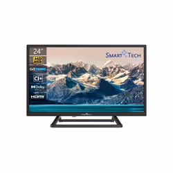 Smart-Tech 24HN10T3, 61 cm (24"), 1366 x 768 pixels, HD, LED, DVB-C, DVB-S2, DVB-T, DVB-T2, Noir