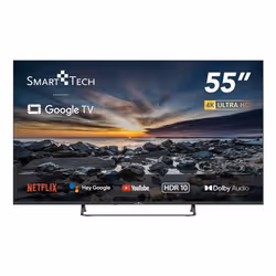 Smart-Tech 55UG10V3, 139,7 cm (55"), 3840 x 2160 pixels, LED, Smart TV, Wifi, Noir