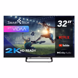 Smart-Tech 32HV02V, 81,3 cm (32"), 1366 x 768 pixels, LED, Smart TV, Wifi, Noir