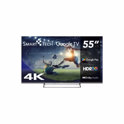 Smart-Tech 55UG02V, 139,7 cm (55"), 3840 x 2160 pixels, DLED, Smart TV, Wifi, Gris