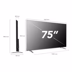 Smart-Tech 75QG03H TV 75" 4K Ultra HD Smart TV Wifi Gris 350 cd/m²
