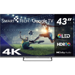 Smart Tech TV QLED 4K UHD 43 (109 cm) 43QG02V Google TV- 4xHDMI - 2xUSB - Dolby Vision - Dolby Atmos