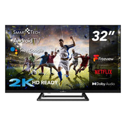 Smart Tech TV LED 32 (80 cm) Smart Android 32HA20V3UK 3 HDMI 2USB HD: 1366 * 768 Youtube Netflix Prime