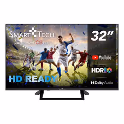 Smart-Tech 32HW01V1, 81,3 cm (32"), 1366 x 768 pixels, DLED, Smart TV, Wifi, Noir