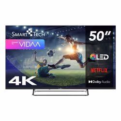 Smart-Tech 50QG04G, 127 cm (50"), 3840 x 2160 pixels, QLED, Smart TV, Wifi, Gris