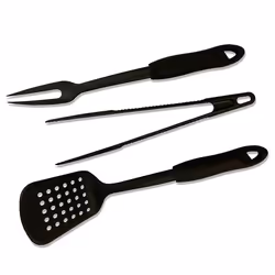Kit 3 ustensiles pour barbecue en plastique léger et résistant Cadac