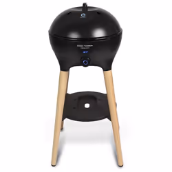 Barbecue sur pieds, amovible de son support pour se convertir en barbecue de table Energie électrique et design compact, parf ...