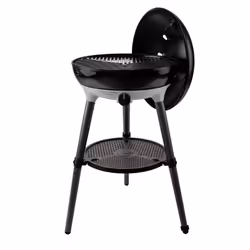 Barbecue au gaz de luxe tout-en-un (ø 50 cm) Peut également être utilisé comme modèle de table Pieds en aluminium vissés en 2 ...