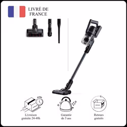 Aspirateur balai sans fil Rider Pro Mellerware - 400W 22KPA 2 accessoires