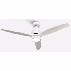Mellerware Brizy Bright, Ventilateur à lame domestique, Blanc, Plafond, Bois, 45 dB, 20 m²