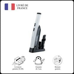 Aspirateur de table à main Mellerware HANDY! sans fil 120W 14000Pa  Base de chargement  Blanc