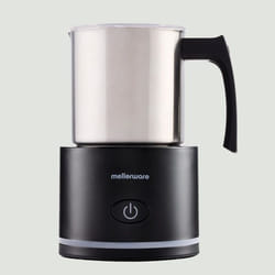 Mellerware FROTHYINOXBLACK Mousseur et réchauffeur de lait Automatique Noir, Acier inoxydable