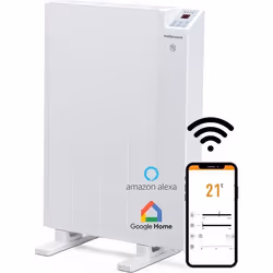 Mellerware - Radiateur électrique programmable Comfy 600W Basse consommation 3 modes fonction fenêtre ouverte Système an