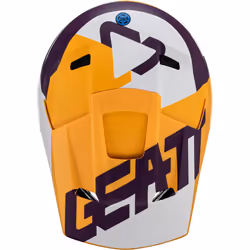 Leatt 2.5 Tricolor Casque de motocross, pourpre-jaune, taille S