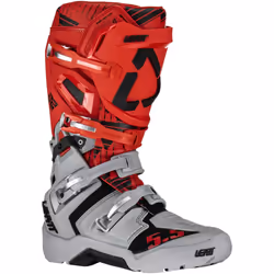 Leatt Moto 5.5 Flexlock Enduro Bottes motocross, gris-rouge, taille 48 pour Hommes