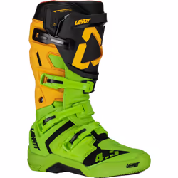 Leatt 4.5 Bottes motocross, noir-vert-jaune, taille 47 pour Hommes