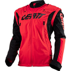 Leatt 4.5 Lite Veste de motocross imperméable, noir-rouge, taille S pour Hommes
