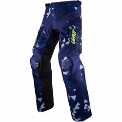 Leatt 5.5 Enduro Digital Pantalon de motocross, blanc-bleu, taille S pour Hommes