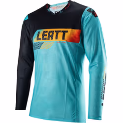 Leatt 5.5 Ultraweld Contrast Maillot de motocross, noir-bleu, taille XL pour Hommes
