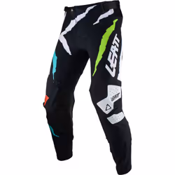 Leatt 5.5 IKS Tiger Pantalon de motocross, noir-rouge-bleu, taille L pour Hommes