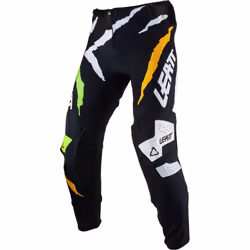 Leatt 5.5 IKS Tiger Pantalon de motocross, noir-vert, taille L pour Hommes
