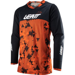 Leatt 4.5 Enduro Digital Maillot de motocross, noir-orange, taille M pour Hommes