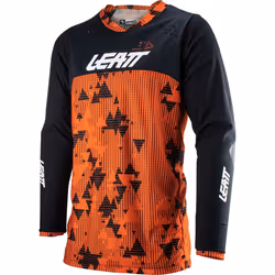 Leatt 4.5 Enduro Digital Maillot de motocross, noir-orange, taille M pour Hommes