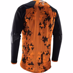 Leatt 4.5 Enduro Digital Maillot de motocross, noir-orange, taille M pour Hommes