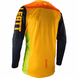 Leatt 4.5 Lite Maillot de motocross, vert-orange, taille XL pour Hommes