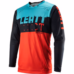 Leatt 4.5 Lite Maillot de motocross, noir-rouge-bleu, taille S pour Hommes