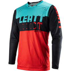 Leatt 4.5 Lite Maillot de motocross, noir-rouge-bleu, taille S pour Hommes