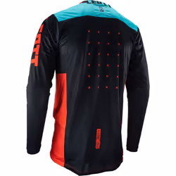 Leatt 4.5 Lite Maillot de motocross, noir-rouge-bleu, taille S pour Hommes
