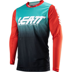 Leatt 4.5 X-Flow 2023 Maillot de motocross, noir-rouge-bleu, taille M pour Hommes