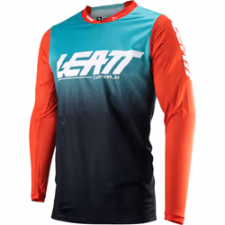 Leatt 4.5 X-Flow 2023 Maillot de motocross, noir-rouge-bleu, taille XL pour Hommes