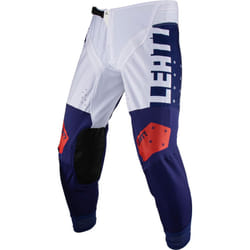 Leatt 4.5 Lite Pantalon de motocross, blanc-rouge-bleu, taille XL pour Hommes