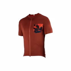 Maillot de Trail Leatt 3.0 - Rouge Lava - Homme - Taille S