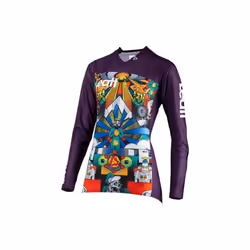 Maillot VTT femme Leatt Gravity 4.0 manches longues - violet - taille M