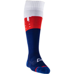 Leatt Tricolor Chaussettes de motocross, blanc-rouge-bleu, taille S M pour Hommes